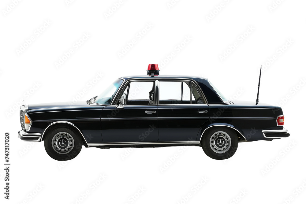 Police Car isolated on transparent background