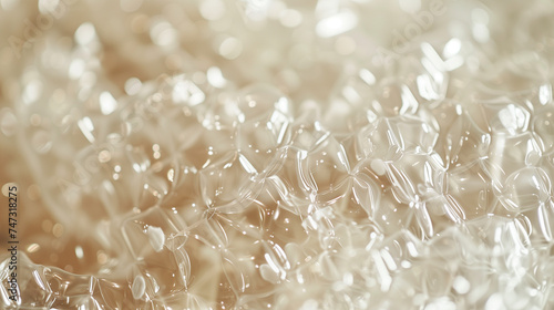 Close-Up of Biodegradable Bubble Wrap Alternative