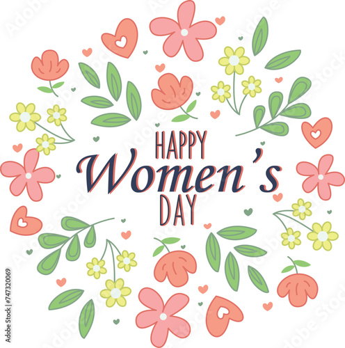 vector illustration of international women's day
