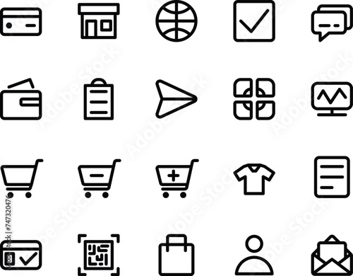 Online Shopping Icon Pack For E-Commerce