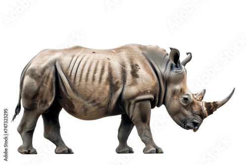 Rhinoceros isolated on transparent background