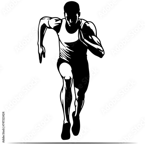 Male Runner Illustration.