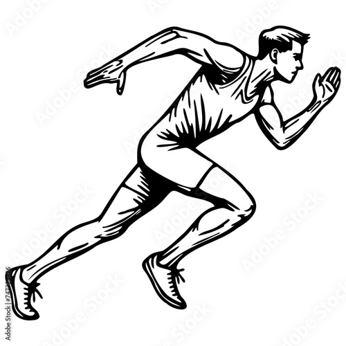 Male Runner Illustration.