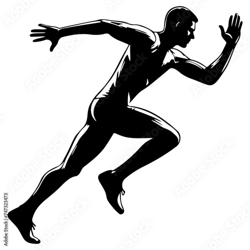 Male Runner Illustration.