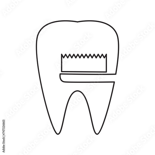 tooth wash dental icon logo vector