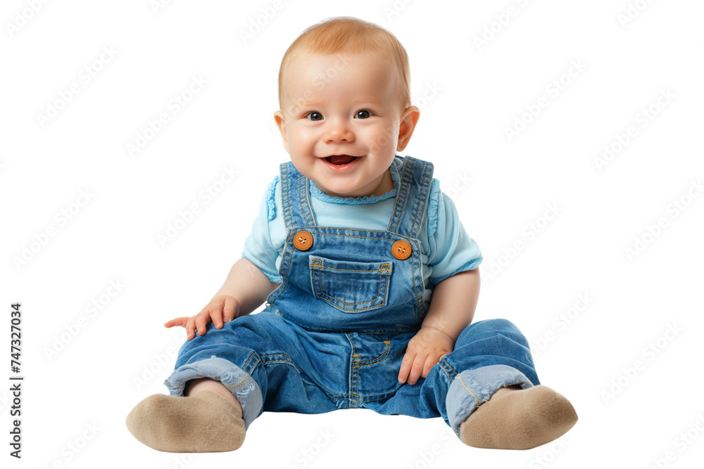 A happy baby boy with a blue color kit sitting on a transparent or white background. cute smiling or laughing baby. PNG. A happy baby boy with a blue color kit sitting on a transparent or white background. cute smiling or laughing baby. PNG.