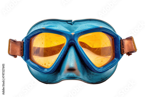 Clear Vision Swim Mask on Transparent Background.