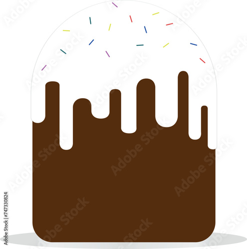 festive illustration of Easter cace