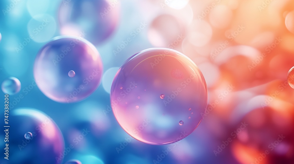 Professional background with colorful bubbles. Commercial, trend and advertising potential. Professional work. Professional background with colorful bubbles. Commercial, trend and advertising potential. Professional work.