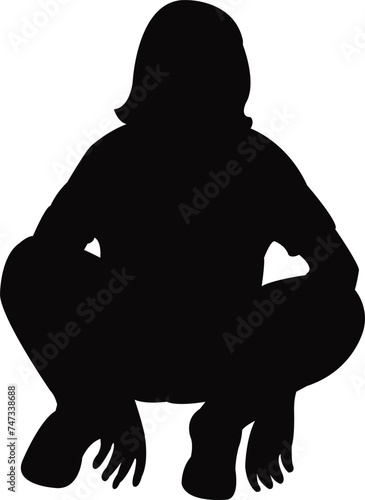 a woman body silhouette vector