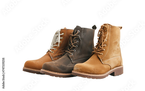 Boots On Transparent Background.