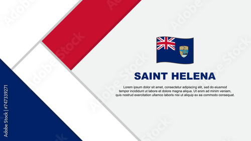 Free Download Saint Helena Flag Abstract Background Design Template. Saint Helena Independence Day Banner Cartoon Vector Illustration. Saint Helena Illustration - GFXLoad