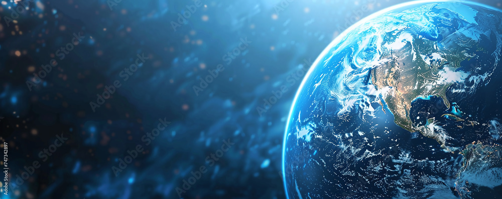 planet earth from space at night. City lights on the planet. Life of people. Solar system element planet earth from space at night. City lights on the planet. Life of people. Solar system element