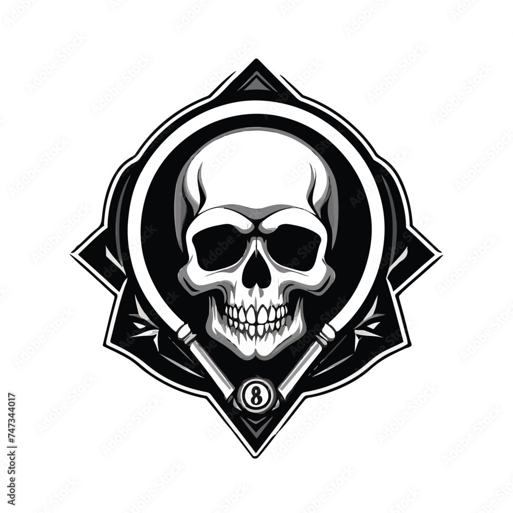 Skull logo design, for UI, poster, banner, social media post, branding Skull logo design, for UI, poster, banner, social media post, branding