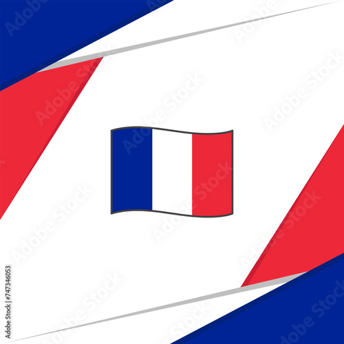 Guadeloupe Flag Abstract Background Design Template. Guadeloupe Independence Day Banner Social Media Post