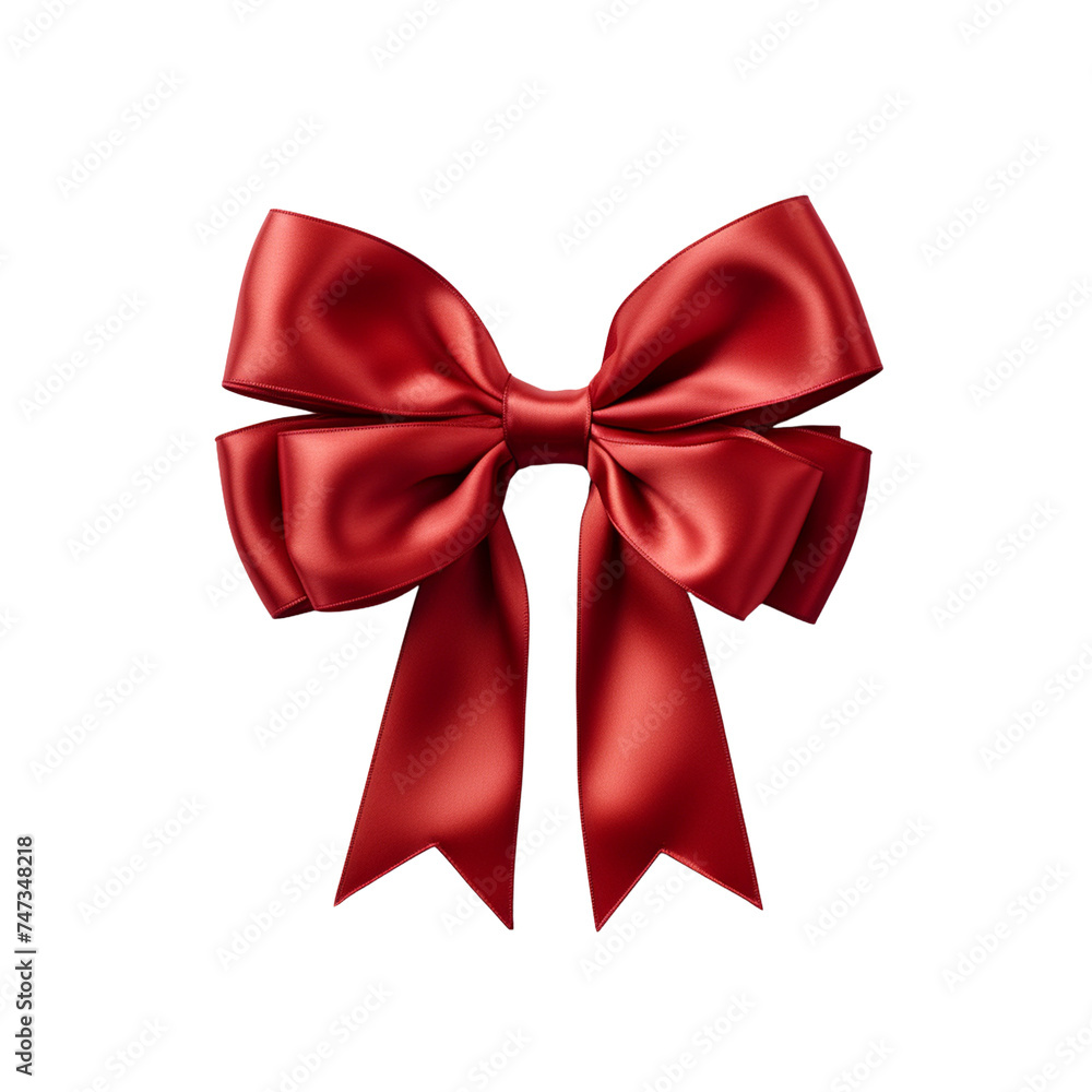 Red bow on transparent background PNG image Red bow on transparent background PNG image