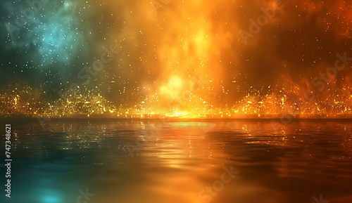 a golden glittering background in the style of dark g