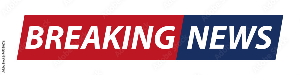 Breaking news red and blue vector illustration Breaking news red and blue vector illustration