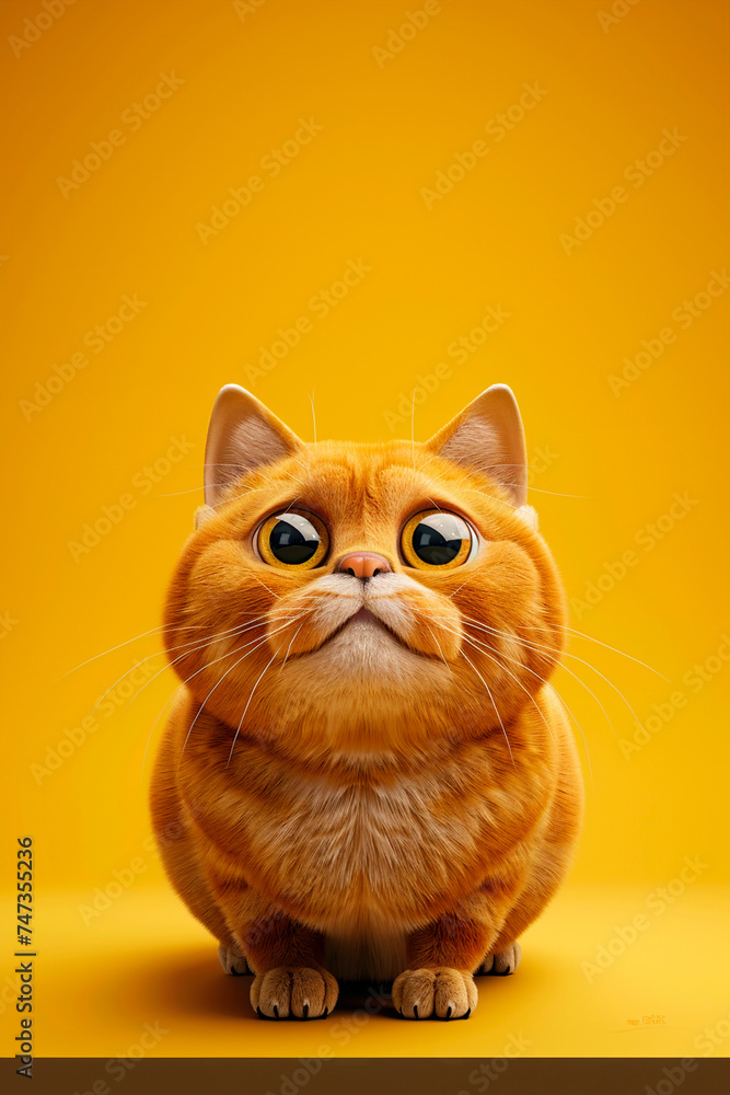 ginger cat with lovely sweet eyes in orange ginger cat with lovely sweet eyes in orange