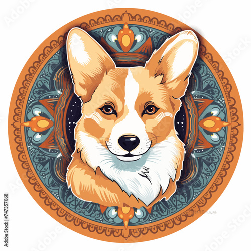 Corgi, print