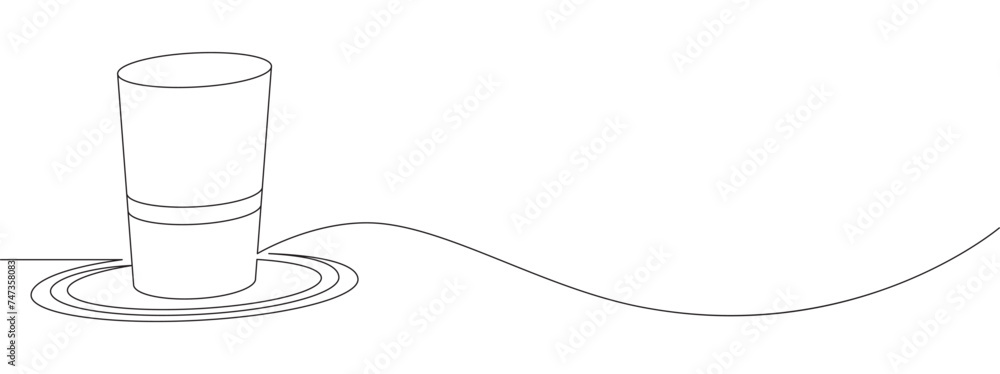 hat in one single line drawing. simple creative st patrick's day concept. st patrick's day vector eps 10 hat in one single line drawing. simple creative st patrick's day concept. st patrick's day vector eps 10