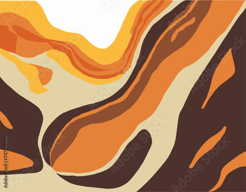 vector abstract shapes and patterns of sandstone in antelope canyon
