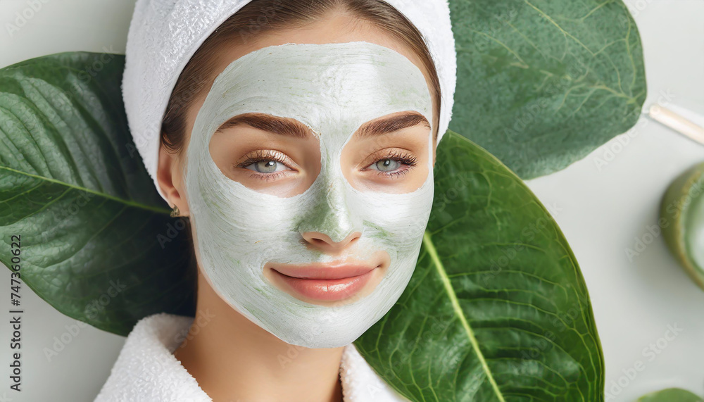 Skincare, mask for eyes and face of woman on blue background for wellness, cosmetics and facial treatment. Beauty, luxury spa and girl relax with eye pads for dermatology, healthy skin and self care Skincare, mask for eyes and face of woman on blue background for wellness, cosmetics and facial treatment. Beauty, luxury spa and girl relax with eye pads for dermatology, healthy skin and self care