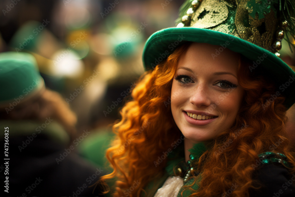 Generative AI image composition modern art st Patrick day holiday festival carnival Generative AI image composition modern art st Patrick day holiday festival carnival