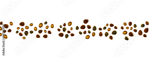Pile of golden eggs. 3d ren...