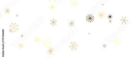 Snowflakes - new year pattern. Christmas theme  golden openwork shiny snowflakes  star  3D rendering.