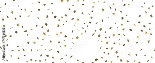 XMAS Stars - stars. Confetti celebration  Falling golden abstract decoration for party  birthday celebrate 