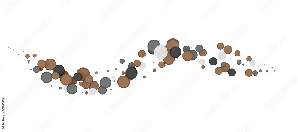 Cascading Celebration: Striking 3D Illustration Showcasing an Abundance of gold Confetti Cascading Celebration: Striking 3D Illustration Showcasing an Abundance of gold Confetti