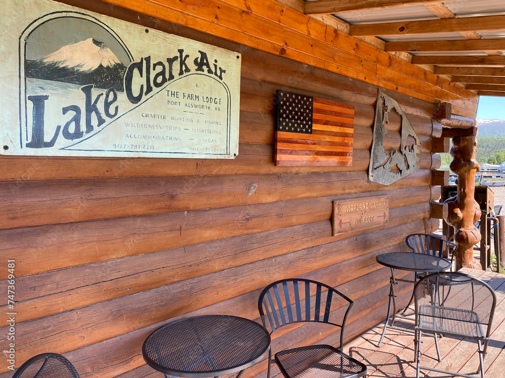 Port Alsworth, Alaska Cranberry Cache coffee and gift shop for The Farm Lodge and Lake Clark