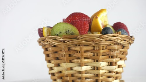 Salad . Mix of fruits and berries