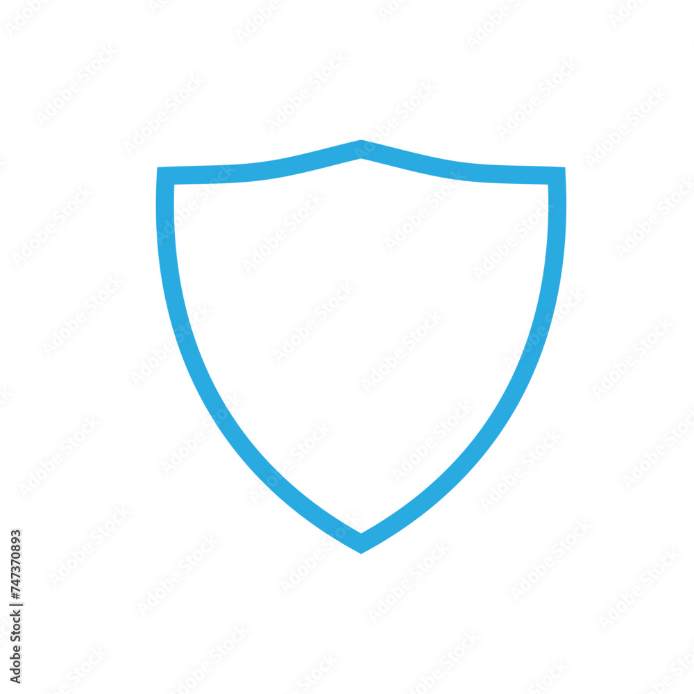 Blue Shield Icon in trendy flat style isolated Blue Shield Icon in trendy flat style isolated