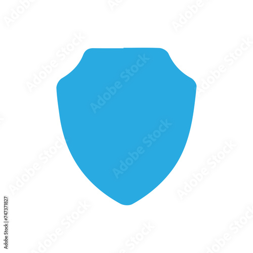 Blue Shield Icon in trendy flat style isolated Free Download Blue Shield Icon in trendy flat style isolated - GFXLoad