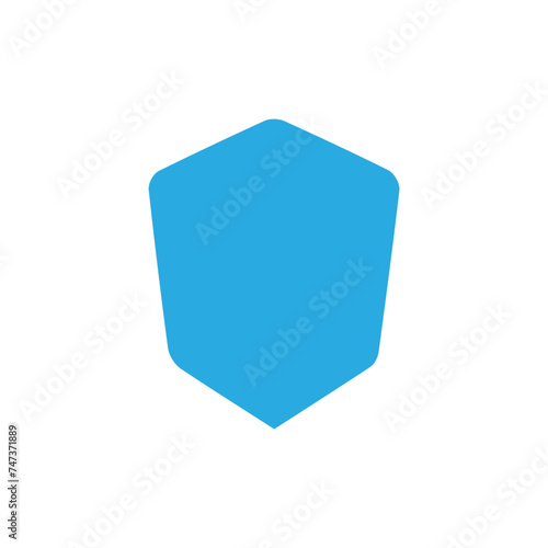 Blue Shield Icon in trendy flat style isolated Free Download Blue Shield Icon in trendy flat style isolated - GFXLoad