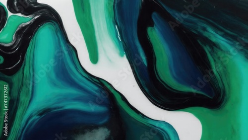 Green, Black and Blue Encaustic paint background