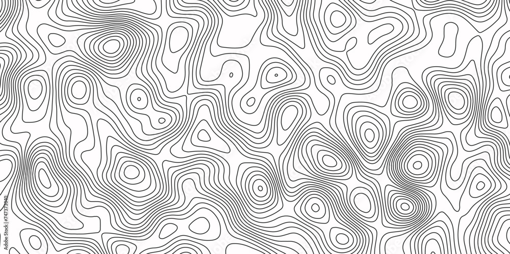 Topographic Map in Contour Line Light Topographic White seamless marble texture. Panorama view gradient multicolor wave curve lines banner background design.