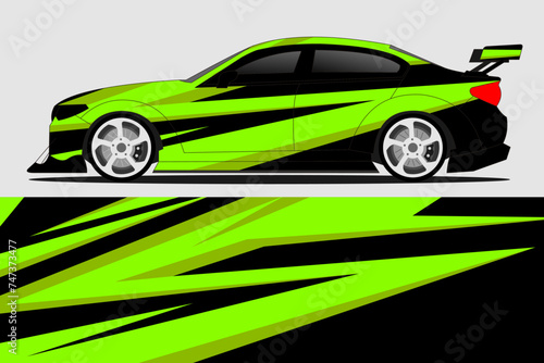 van wrap design Sports car wrap design stickers  and stickers in vector format