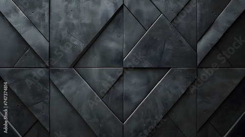 Background of gray abstract cement wall diamond plate, interior texture for display products.illustration