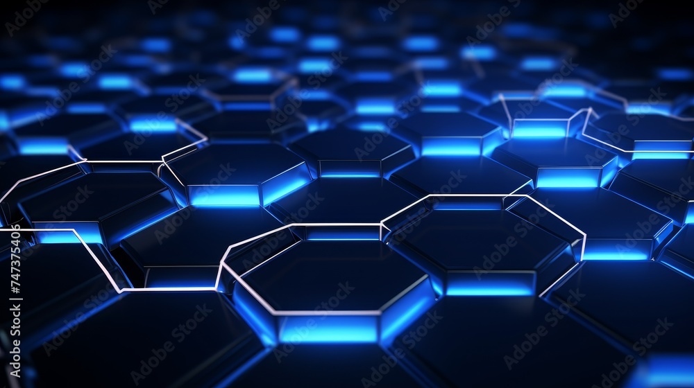 Futuristic hexagonal structure background Futuristic hexagonal structure background