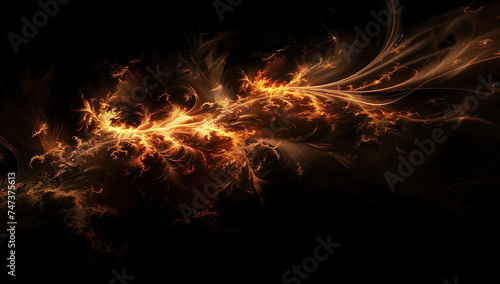 some fire pictures on a black background in the style