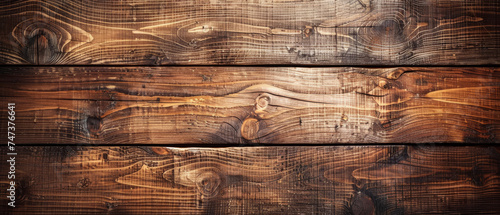 A close-up look at dark stained wooden planks showcasing deep grains and natural woody texture