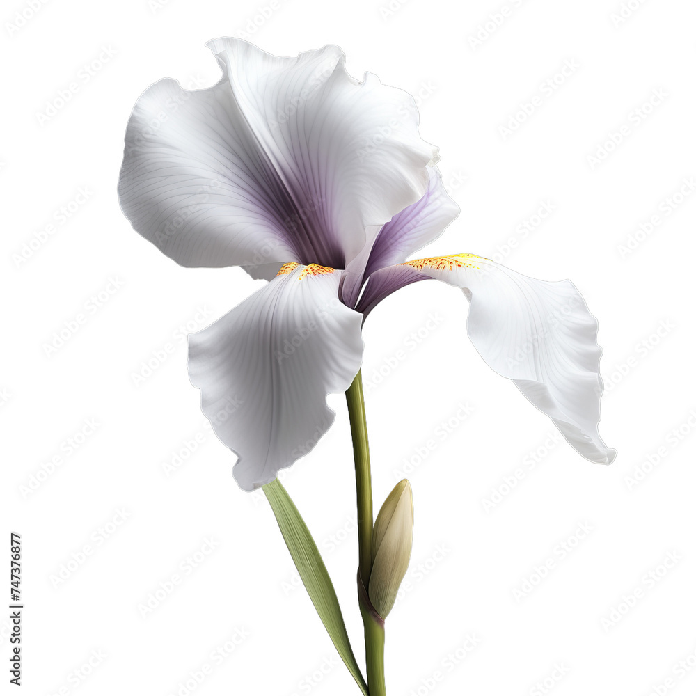 white iris isolated on transparent background, png white iris isolated on transparent background, png