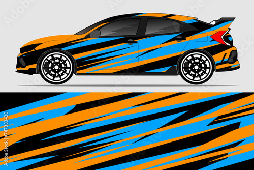 van wrap design Sports car wrap design stickers  and stickers in vector format