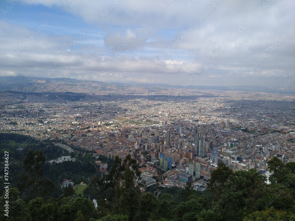 view of the Bogotá city