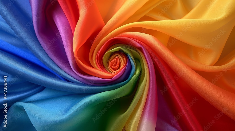 Twisted Rainbow collared fabric Twisted Rainbow collared fabric