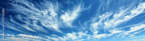 Ethereal Wisps in the Azure Sky