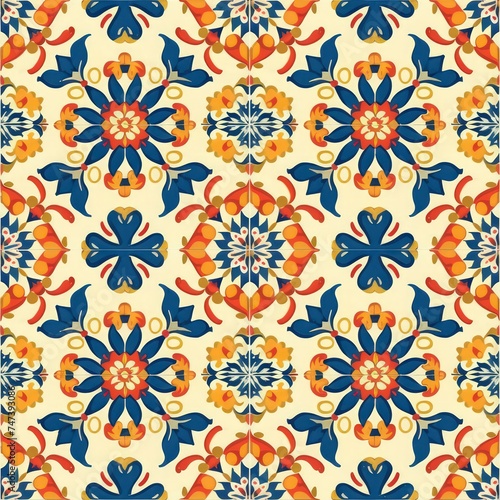 tile flooring repeating pattern french atrium provincial
